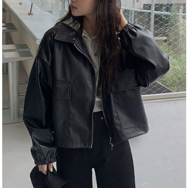 릴리제인 여성 집업 가죽자켓