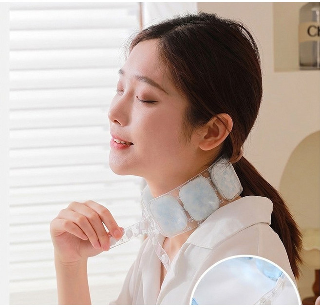 로베안 시원한 아이스 넥쿨러 쿨스카프 냉감쿨링 넥밴드, 1개, 퍼플