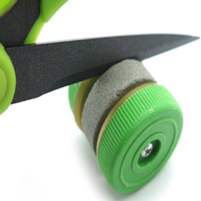 고기가게 숫돌가는가위날 돌리는숯돌연마 날세우기 양면갈이 랜덤색상 39x36mm 1개