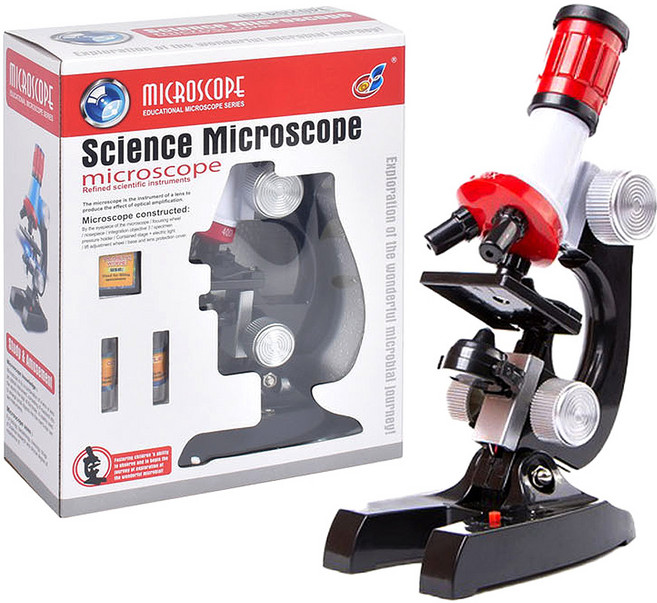 주니톡 광학 현미경 교구 고배율 학생용, 1개, 1200배