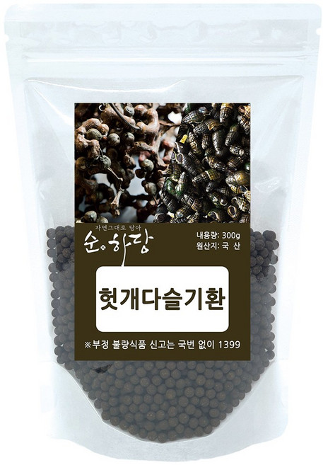 순하당 국산 헛개다슬기환, 300g, 1개