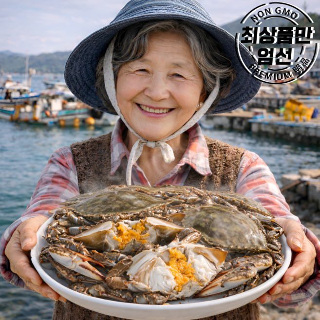 산지직송 연평도 암꽃게 알배기 꽃게, 1박스, 1kg