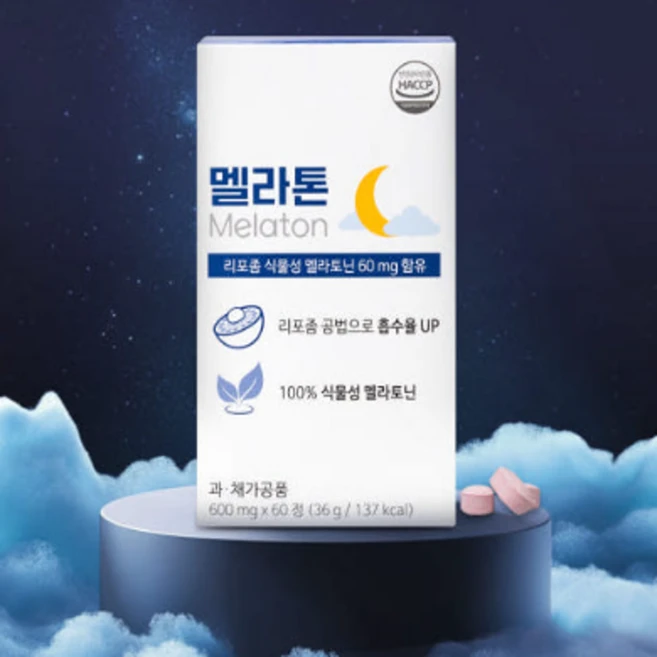 약국 정품 조아제약 멜라톤(식물성 멜라토닌) 잠 잘 오는 영양제, 1개, 60정 - 쿠팡