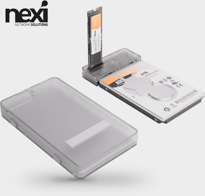 USB3.1 Gen2 2.5인치 외장케이스+M.2 도킹스테이션 NX1656