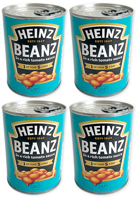 하인즈 베이크드 빈즈 토마토소스, 415g, 4개