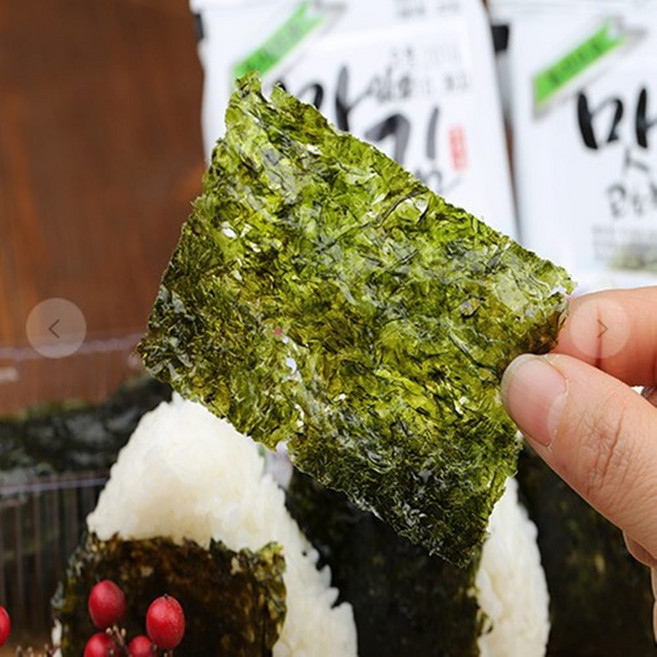 도시락김16p 맛있는 장흥 무산김 구운 조미 삼각김밥, 단품