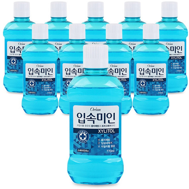 오릭스 입속미인 가글 1박스 (770ml), 10개, 770ml