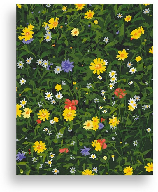 위메이크 페인팅 DIY 명화그리기 세트 들꽃 40x50, 1개