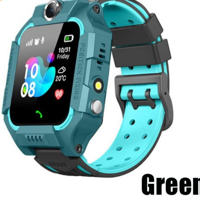 스마트워치 키즈 4G SOS GPS 위치 SIM 카드 통화 어린이 카메라 방수 남아 선물 (iOS/안드로이드 20, 05 Green