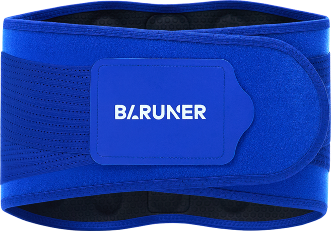 바르너 버닝벨트 허리보호대 홈케어 3D 복부순환 흉곽 라인 정리 밴드, 1개