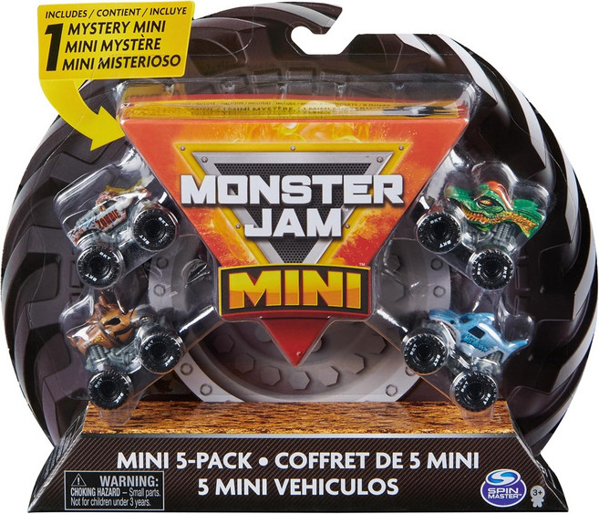 Monster Jam 공식 미니 5팩 미스터리 수집형 몬스터 트럭, 1개