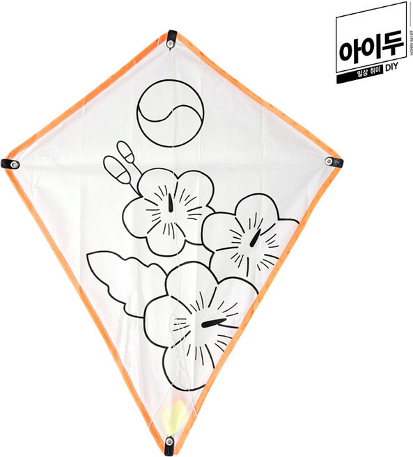 아이두DIY 오색 가오리형 연 만들기 무궁화, 단품, 단품