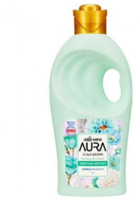 샤프란 아우라 AURA 1LX8개입(1박스) 용기 향좋은 초고농축 섬유유연제, 1L