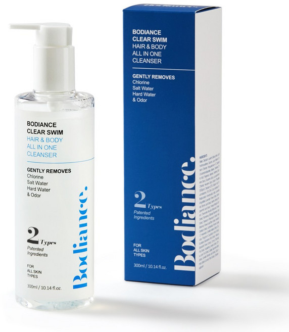 바디언스 클리어스윔 수영장 염소 제거 수영 샴푸 300ml 바디워시 겸용 올인원 클렌저, 1개