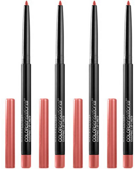메이블린 컬러센세이셔널 셰이핑 립 라이너 0.28g, 125 Magnetic Mauve, 4개