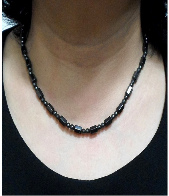 건강 자석팔찌 목걸이 게르마늄 팔찌 줄, 자석목걸이 (F형), 1개