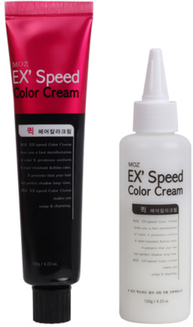 모나리자 모즈 엑스피드(5분) 칼라 크림 1 2제 120g 2N_헤어/미용용품, 2N 자연스런흑색(Natural Black), 1개