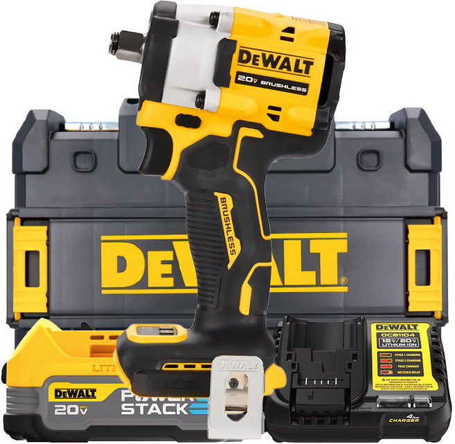 디월트공식대리점 DCF921E1T 20V 충전 무선 임팩 렌치 드라이버 전동 12.7mm 호그링 타입 임팩트 드릴 배터리 1개세트