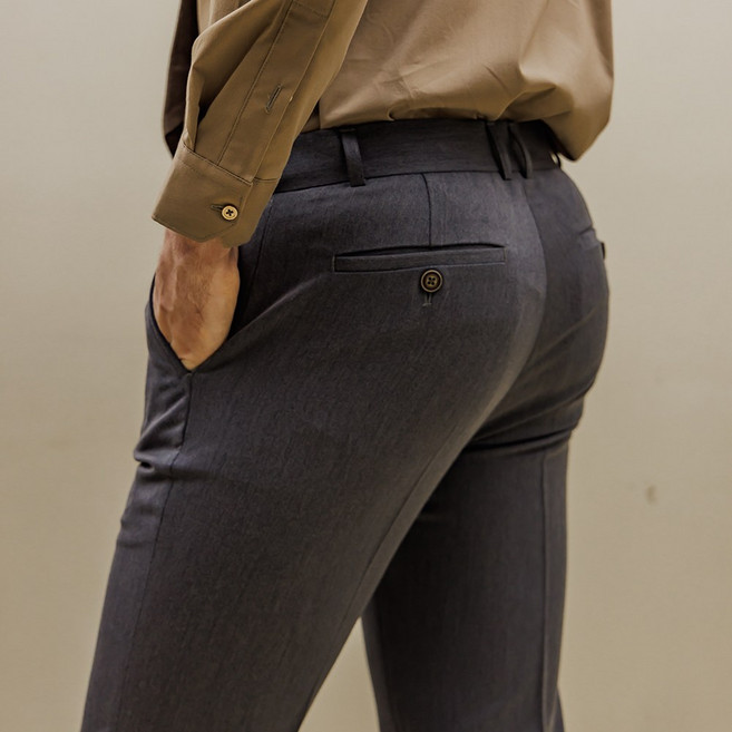 3.9세컨즈 남성용 봄 레이온 헤링본 프리미엄 그레이 네이비 블랙 스판 히든밴딩 정장바지 슬랙스 (30사이즈~38사이즈)