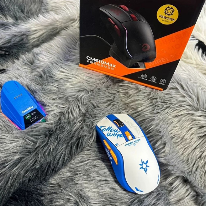 다얼유 A950 유무선마우스 충전독 게이밍 세트, A. PAW3395, H. cm610max 체이스 버전