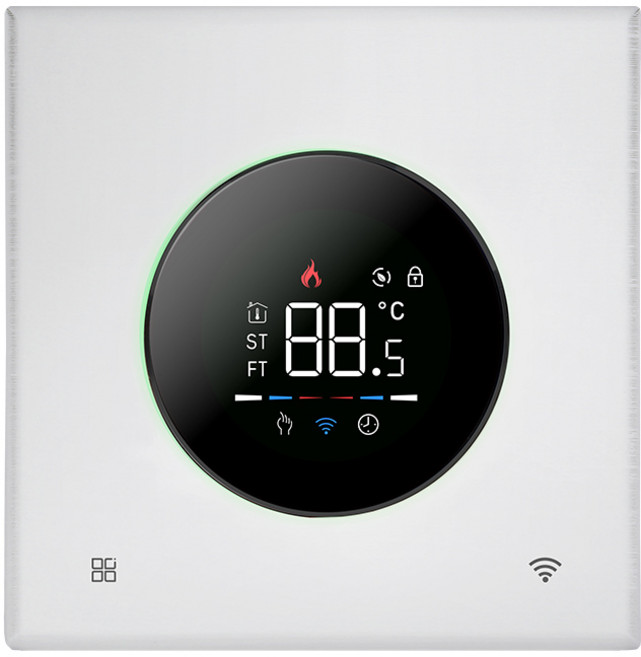 투야 와이파이 스마트 노브 온도조절기 전기 바닥 난방 물 가스 보일러 온도 컨트롤러 구글 홈 알렉사용, 02 5A Gas boiler Boiler, 04 White
