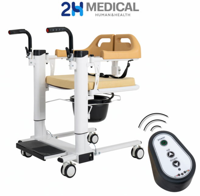 2H메디컬 전동 트랜스퍼체어 - 이동식 전동리프트 휠체어, 1개