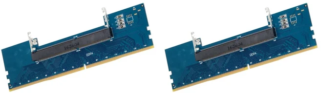 노트북 DDR4 SODIMM-데스크탑 메모리 RAM 커넥터 카드 변환기 어댑터 4층 확장, 02 2PCS