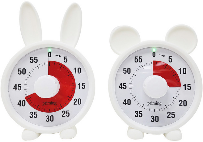 [프라이밍] 큐큐 타이머 (C타입 충전식), 1개, 래빗