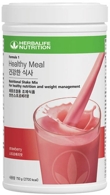 허벌라이프 포뮬라 체중조절쉐이크, 750g, 1개, 딸기맛 - 쿠팡