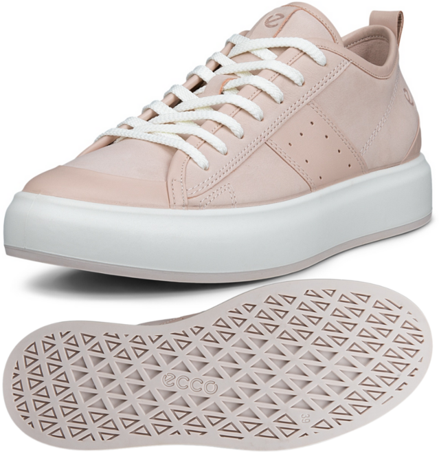 에코 스트리트 에이스 여성 스니커즈 운동화 가죽 컴포트화 SAP-EC ECCO 핑크