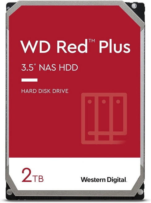 웨스턴 디지털 2TB WD 레드 플러스 NAS 내장 하드 드라이브 HDD 5400RPM SATA 6Gbs CMR 64MB 캐시 35인치 WD20EFRX