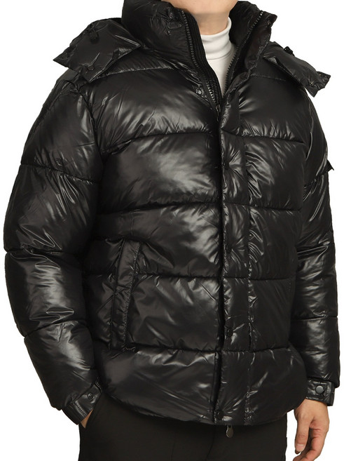 BFJD4774 버팔로 겨울 남성 에나멜 유광 패딩점퍼 등산 아웃도어