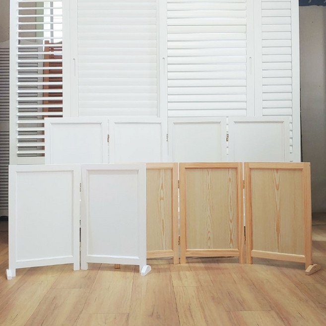 애완동물 가림막파티션 미니 다용도 강아지 고양이 파티션 예쁜 인테리어 소품, 2단 화이트