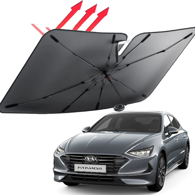 쏘나타 DN8 햇빛가리개 호환 우산 링타입 차량용 자동차 앞유리 차박, 쏘나타 DN8 햇빛가리개 우산 링타입, 1개