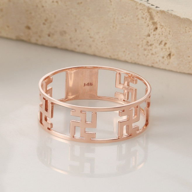 18k 비쥬팝 도리스 만자 반지 30010