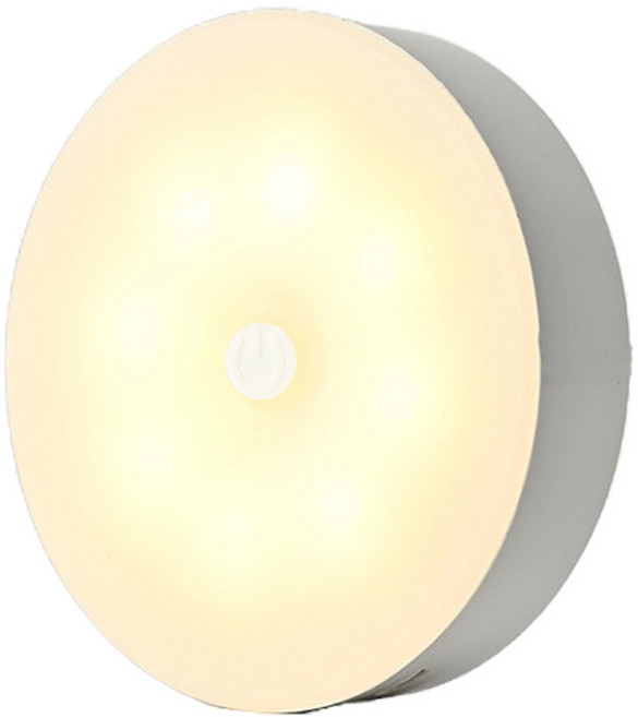 버튼식 벽부착 원형 무드등