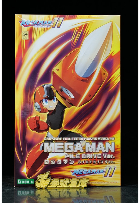 壽屋 洛克人11 PILE DRIVE Ver. 組裝模型 KP752, 1個