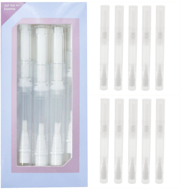 큐티클 오일펜 공병 3ml 오일펜 용기, 10개, 혼합색상