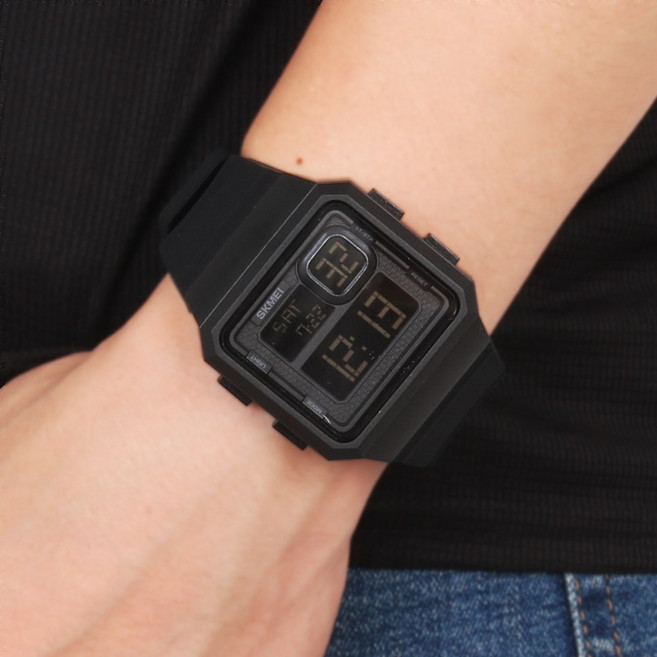 에이치앤드 스퀘어 방수 스포츠 전자 시계
