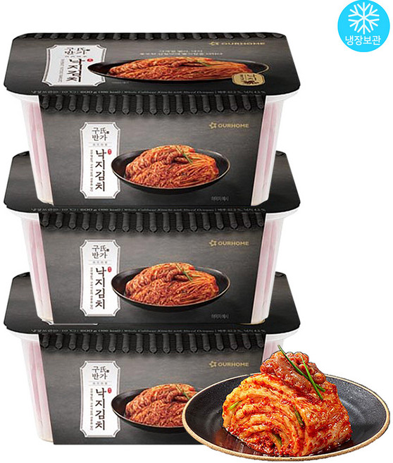 아워홈 구씨반가 낙지김치 800g x 3개 / 냉장 국산 포기김치, 2.4kg, 1개