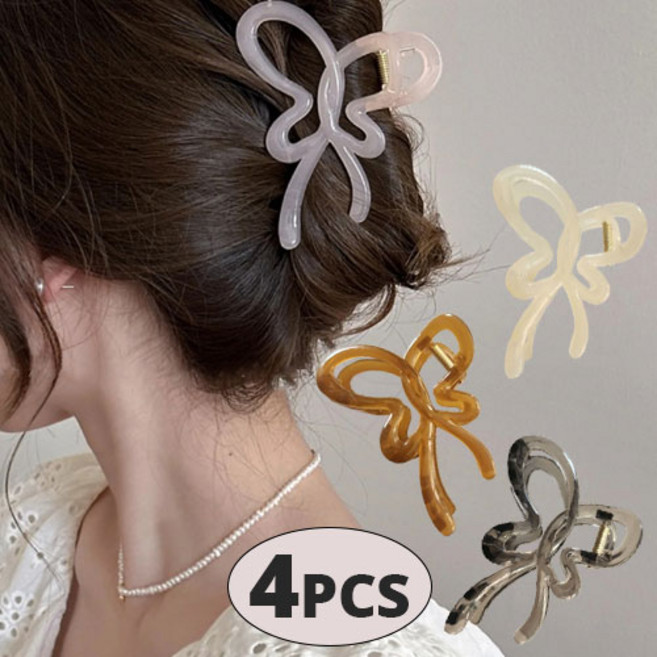 공주마마/ 글라시나비올림머리집게핀(4pcs)