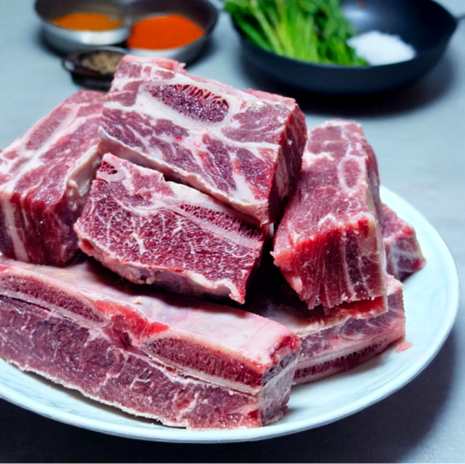 [바른밥상] 소갈비 갈비찜용 갈비탕용 청정 호주산 1KG 2kg 3kg, 1개