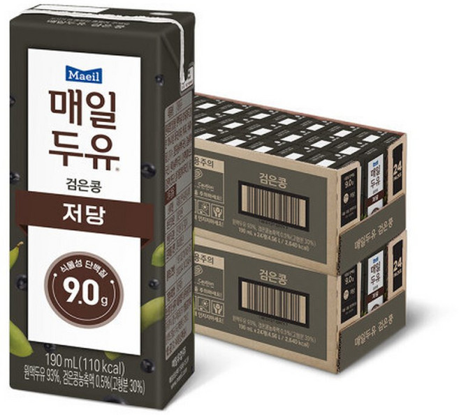 매일두유 검은콩 190ML 24개입 2개, 48개