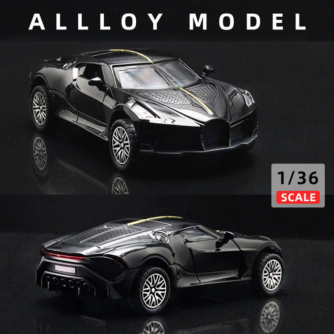 合金越野車模型玩具 車門可開 迴力合金車身 精美內裝, 布黑龍黑色, 1個