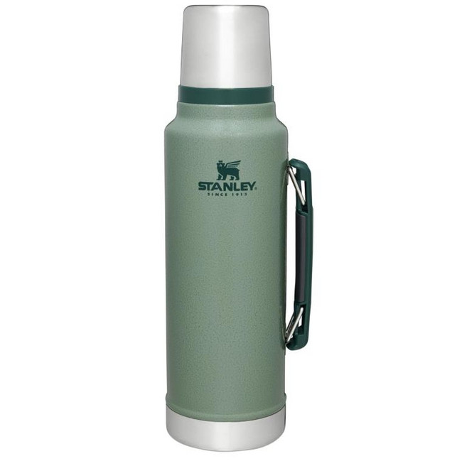 STANLEY 클래식 시리즈 스테인레스 스틸 진공 보온병, 1개, 1400ml, 녹색