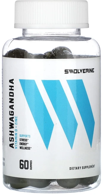 Swolverine 아슈와간다 구미젤리 60개, 1개 - 쿠팡