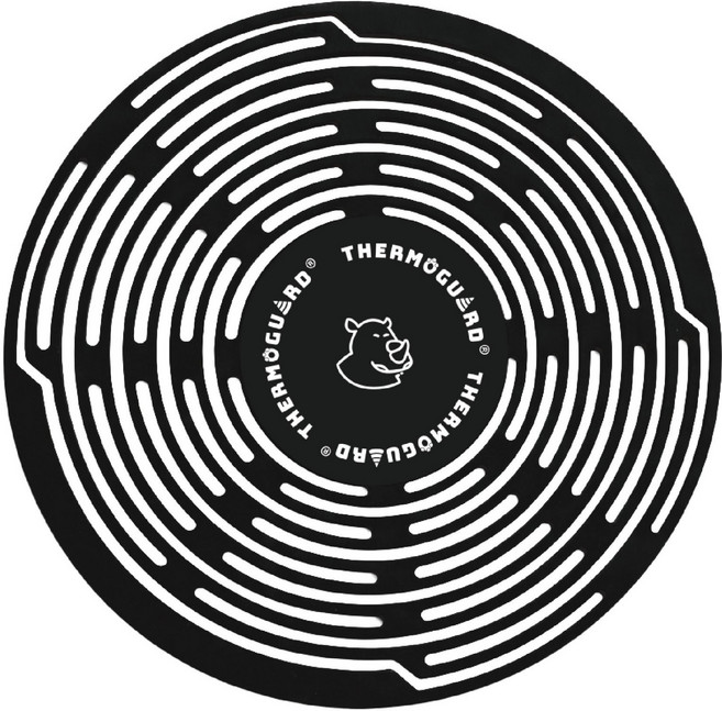 THERMOGUARD 樂唯 矽膠飲料提袋 適用各式杯瓶, 極簡黑, 1個