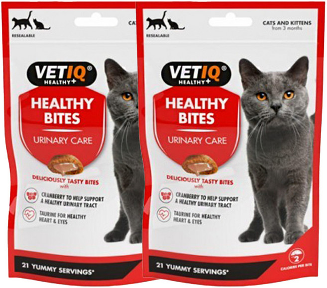 고양이 요로 케어 비뇨기 기능성 간식 영양제, 2개, 65g, 유리너리