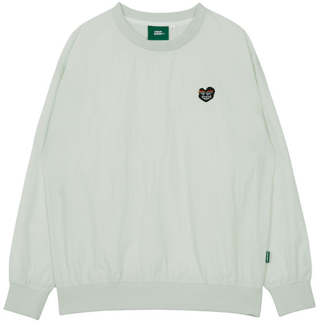 먹보 우븐 맨투맨 (T31122S) 스트릿 공항패션 골프 바람막이 러닝 STONE GREEN M