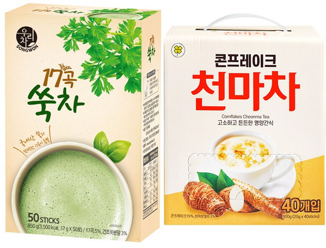 송원 17곡 쑥차 50T +고려 천마차 40T, 1개